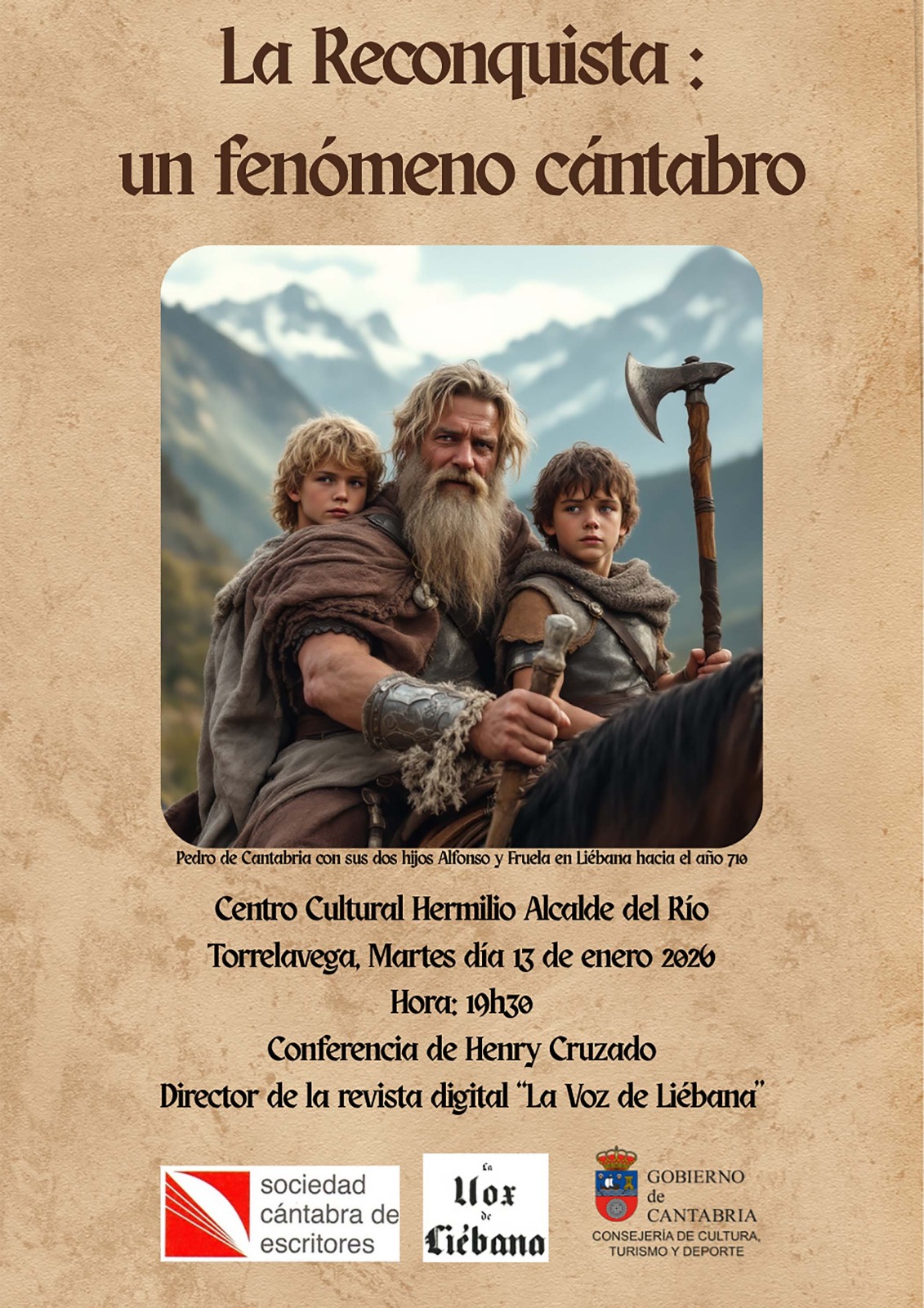 Este martes a las 19,30 y en la Casa de Cultura de Torrelavega Henry Cruzado impartirá una conferencia sobre la historia de Liebana